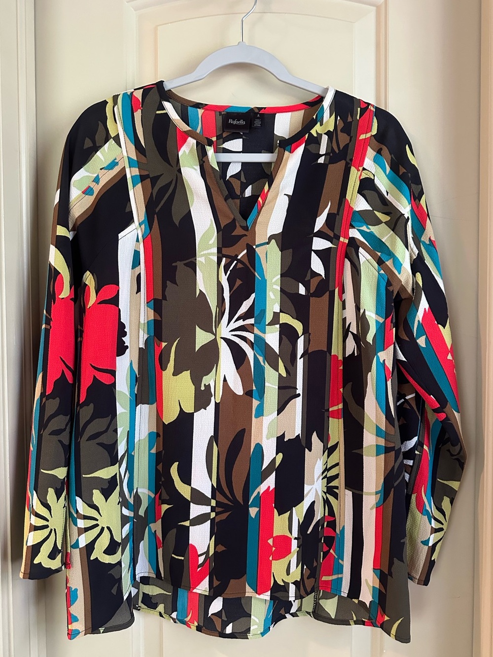 Women’s Rafaella Dress Top; Multicolored; Size S